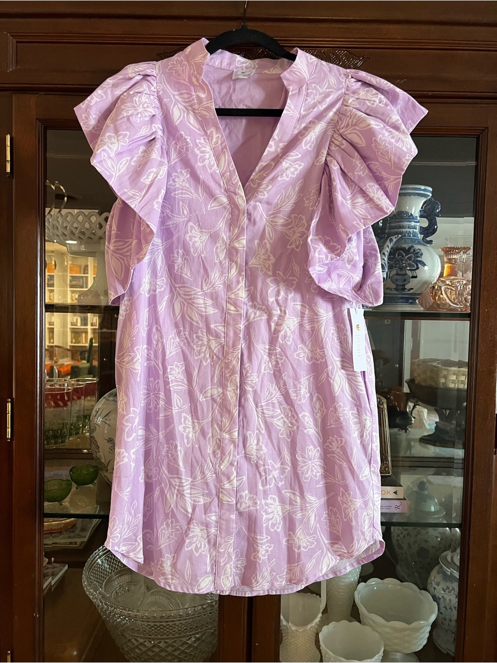 NWT J.Marie mini dress with pockets lavender size XS